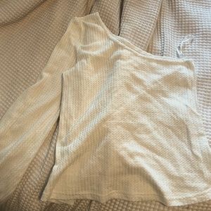White One Shoulder Shirt